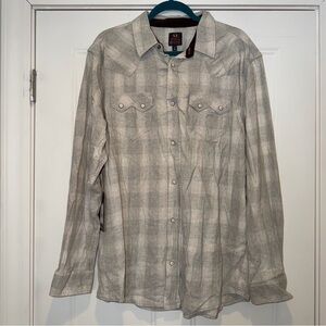 Moon Shine Spirit Western Plaid Pearl Snap shirt